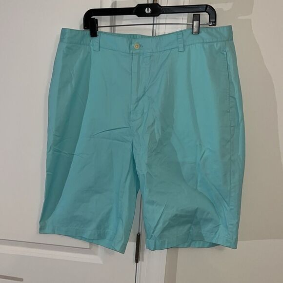 Coral Aqua Vineyard Vines Club Sailing Flat Front Party Flag Sailor Shorts-38 - Picture 1 of 6